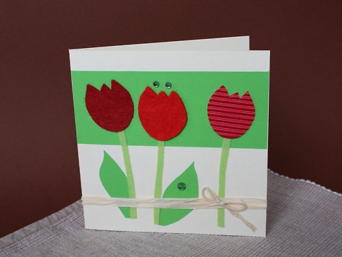 Tulipánky - velikonoční přání — foto 1