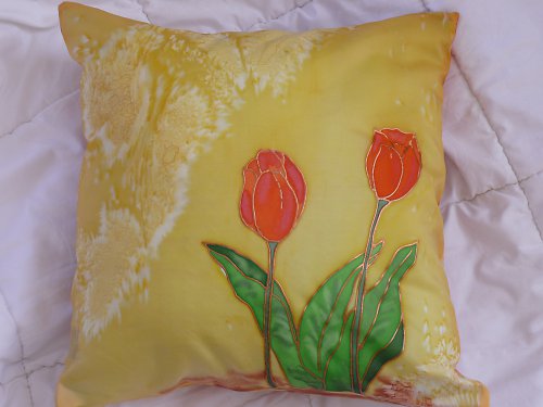 Polštářek tulipány — foto 1