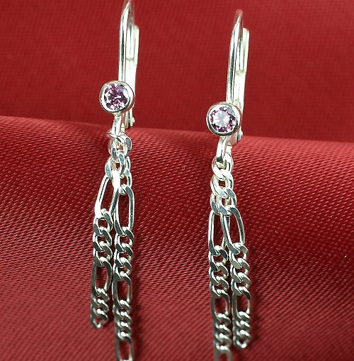Náušnice stříbro swarovski — foto 1