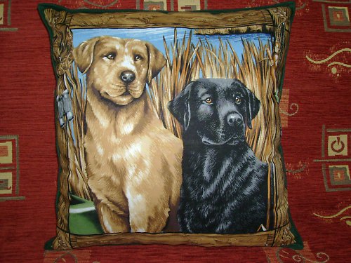 Polštář 42x42cm - labradoři — foto 1