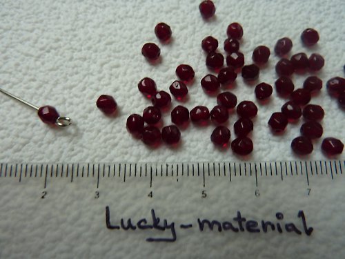 Rubínové ohňovky 4 mm ...... 50 ks — foto 1