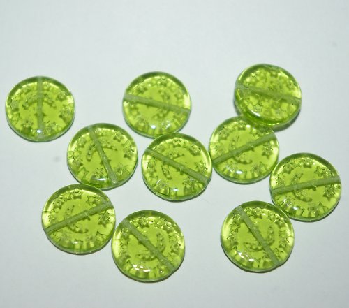 Skleněné korálky - 10 kusů — foto 1