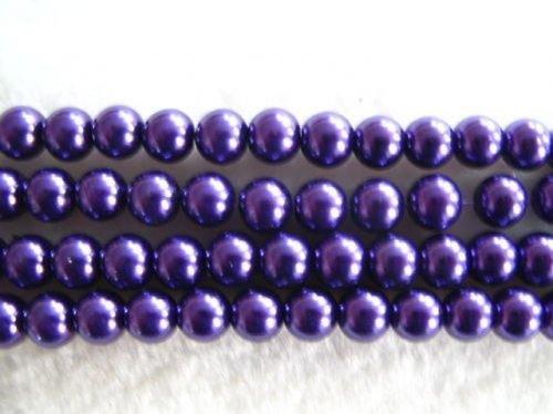 Perle fialové 4mm 20ks — foto 1