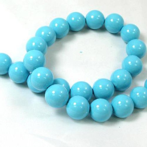 Perle tyrkysové 4mm 20ks — foto 1