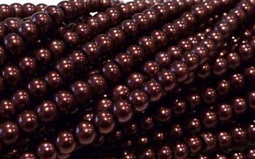 Perle hnědé 4mm 20ks — foto 1
