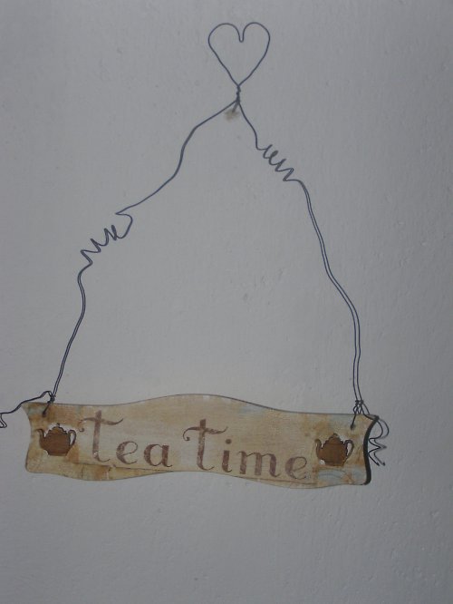 Oboustranná cedulka TEA TIME — foto 1