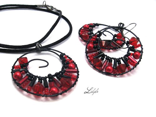 Přívěsek - black&red — foto 1