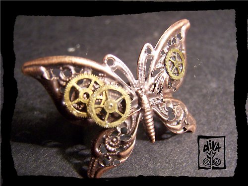 Steampunkový prsten — foto 1