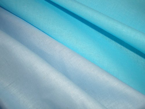 Látka - metráž - světle modrá — foto 1