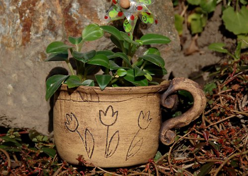 Obal "nočník" - tulipán - s uchem/na objednávku/ — foto 1