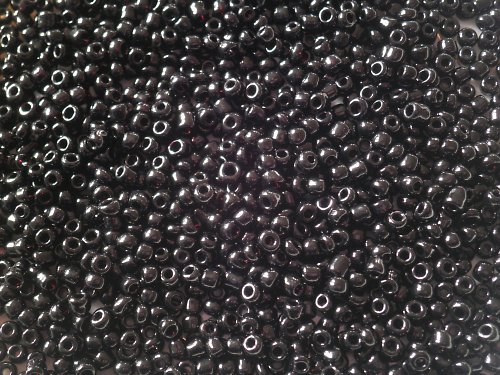 3 mm, černý rokajl,10gr — foto 1