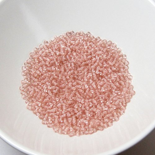 Mačkané korálky 3 mm, 100 ks, růžové — foto 1