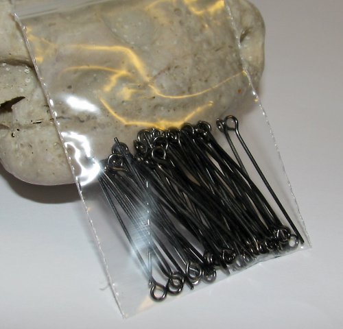 Ketlovací jehla 30 mm PACK 50ks/černá — foto 1