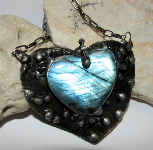 Blue Heart /labradorit/ SLEVA z 845 — foto 1