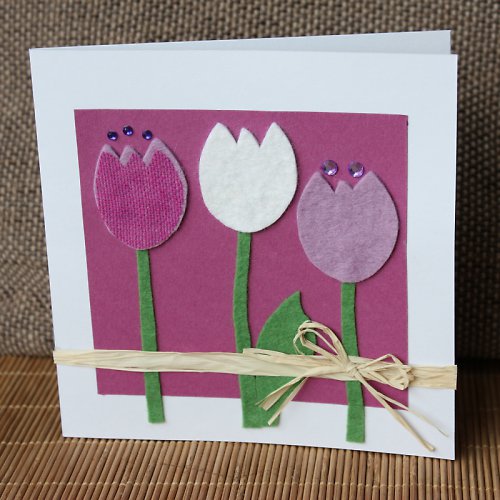Tulipánky - velikonoční přání — foto 1