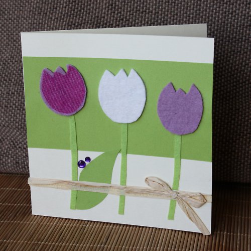 Tulipánky - velikonoční přání — foto 1