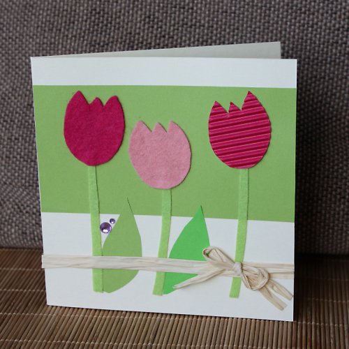 Tulipánky - velikonoční přání — foto 1