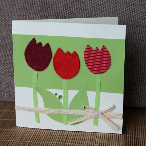 Tulipánky - velikonoční přání — foto 1