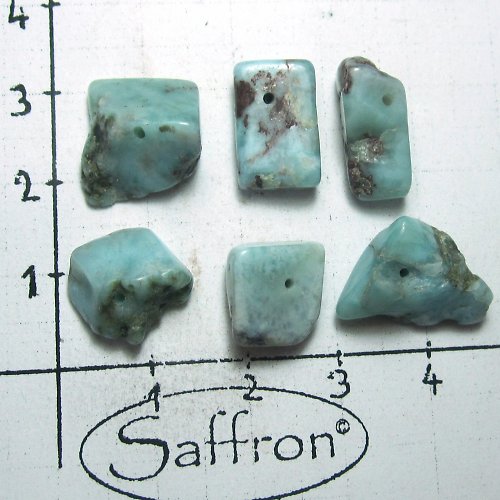 Larimar -vrtané kousky č.5 — foto 1