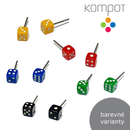 KOSTKY mini :: více barev (chir. ocel) — foto 1