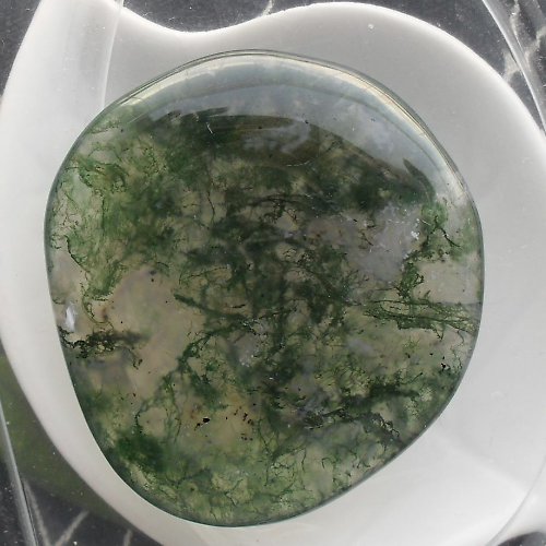 Mechový achát 45x42x8mm — foto 1