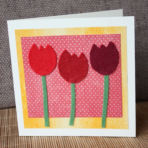 Tulipánky - velikonoční přání — foto 1