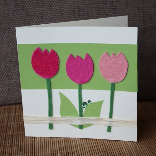 Tulipánky - velikonoční přání — foto 1