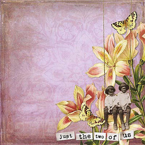 Vintage Collage čtvrtka na scrapbooking — foto 1