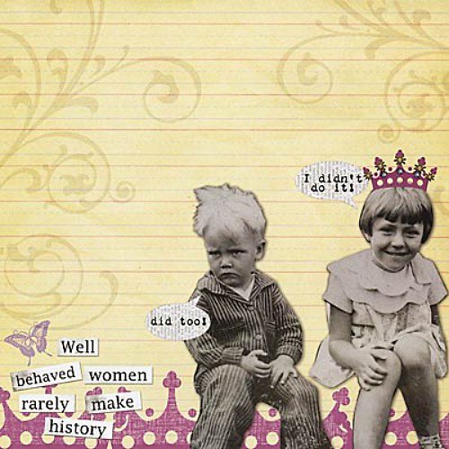 Vintage Collage čtvrtka na scrapbooking - emboss — foto 1