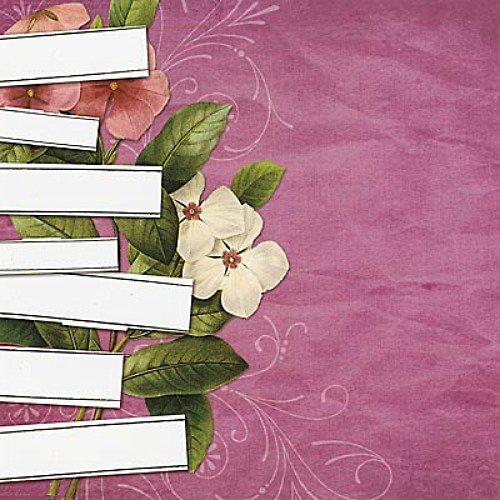 Vintage Collage čtvrtka na scrapbooking