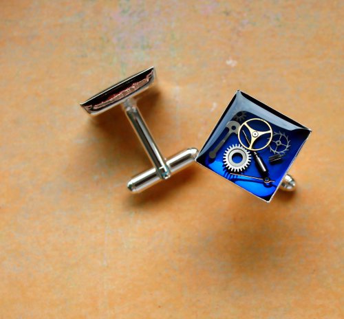 Manžetové knoflíčky /blue/ — foto 1