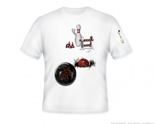 Tričko BOWLING 3D — foto 1