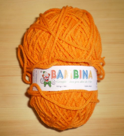 Bambina příze oranžová - zbytek — foto 1