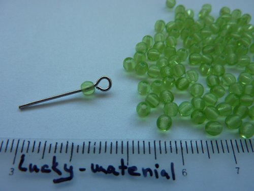 Zelená kulička 3 mm .... 110 ks — foto 1