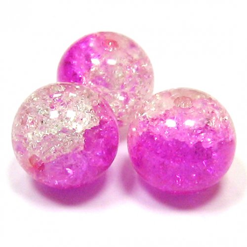 Práskačky - růžovobílé 12 mm - 2 ks
