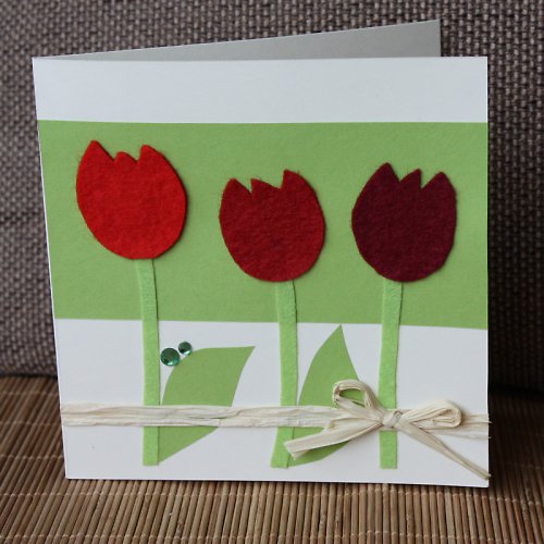 Tulipánky - velikonoční přání — foto 1