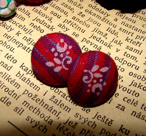 Naušnice buttonkové "Soul Blossom" — foto 1