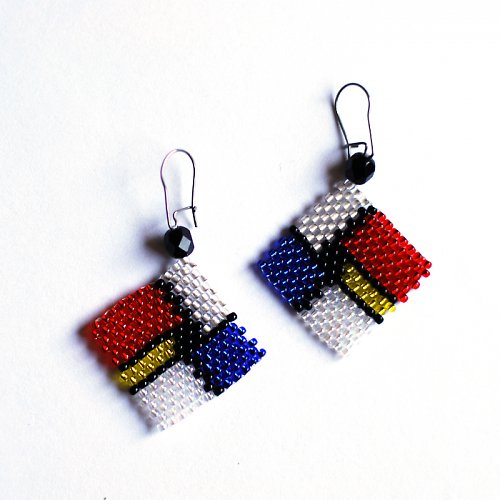 MONDRIAN - náušnice na přání — foto 1