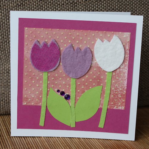 Tulipánky - velikonoční přání — foto 1