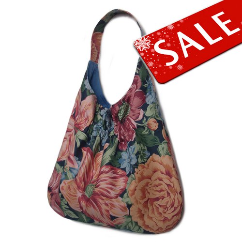 Kabelka CITY - Big Flower - SLEVA 50 % — foto 1