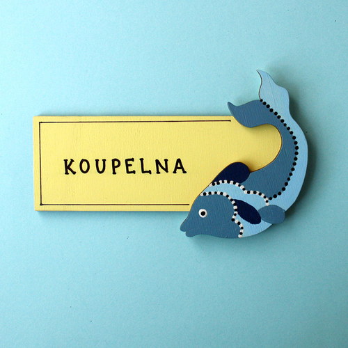 Cedulka na dveře KOUPELNA — foto 1