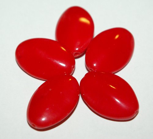 Skleněné korálky - 5 kusů — foto 1