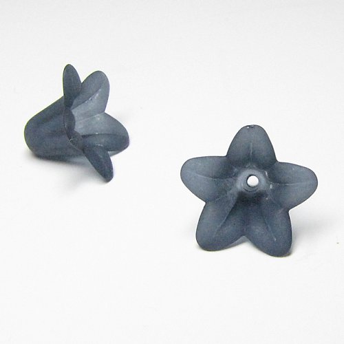 Velký černošedý zvonek, 2 ks 1,4/1,8 cm