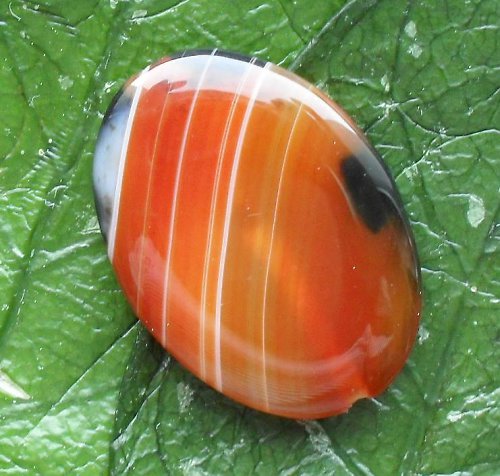 Barvený achát 35x25x6mm — foto 1