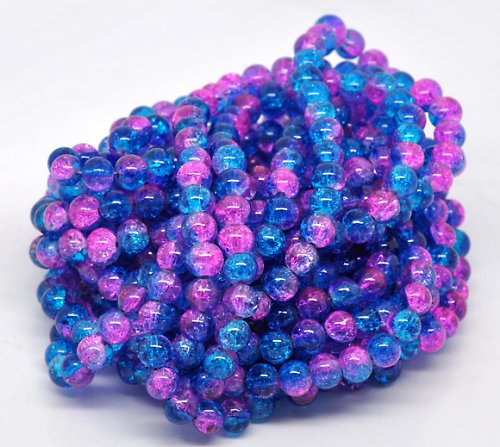 Práskačky modrorůžové/ 8mm/1šňůrka (cca120ks)