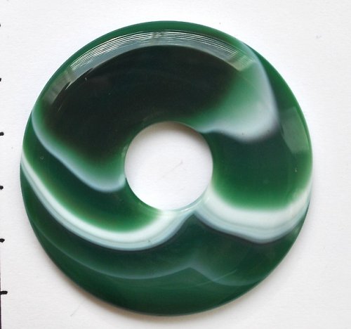 Achát - donut - velký - 5,3 cm — foto 1