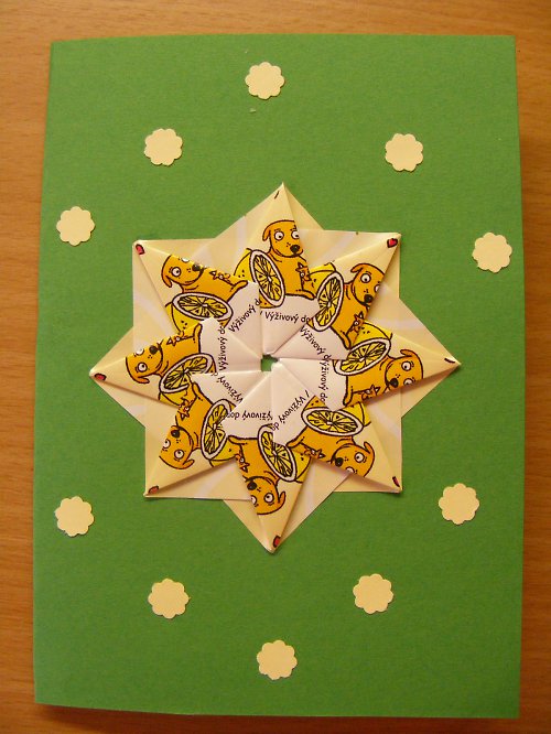 Přáníčko Tea bag folding — foto 1