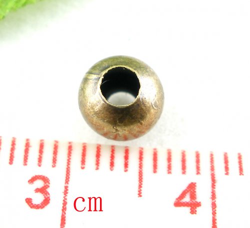 Kovový korálek bronz 6mm/200ks
