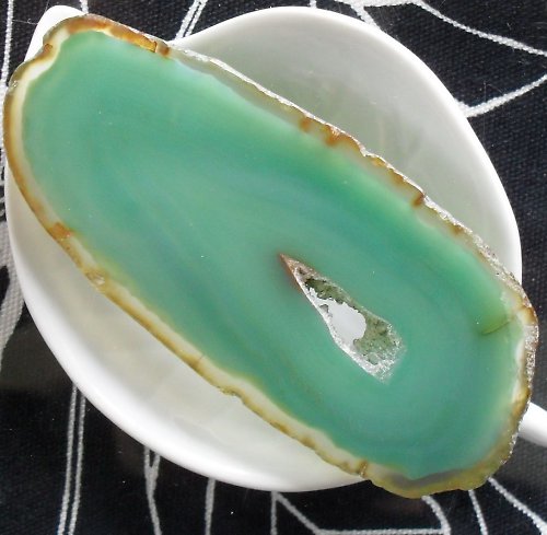 Achátový plátek 73x33x4mm — foto 1