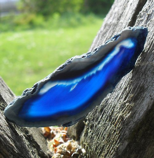 Achátový plátek 63x23x3mm — foto 1
